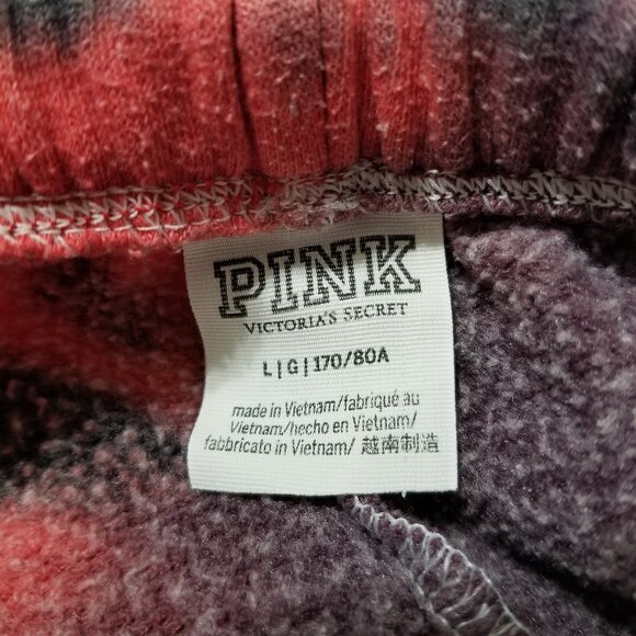 Victoria's Secret PINK sweatpants Large Supernova Tie Dye script logo colorful - Picture 14 of 15